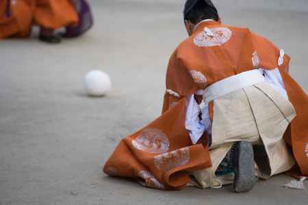 下鴨神社の蹴鞠はじめ