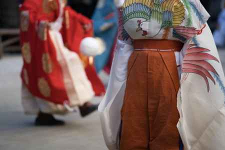 下鴨神社の蹴鞠はじめ