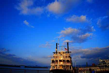 夕景のミシガン