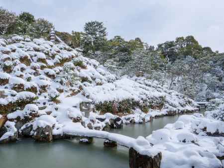 雪の名勝庭園⑤