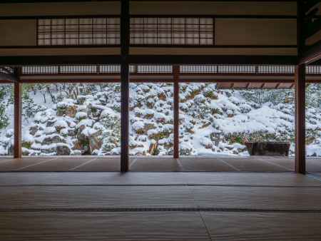 雪の名勝庭園①