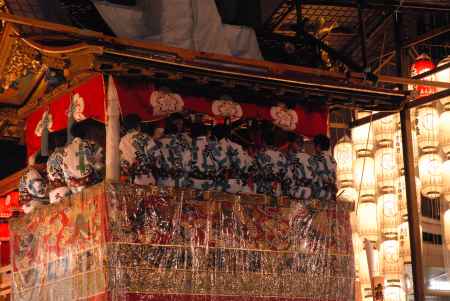 宵山の長刀鉾のお囃子