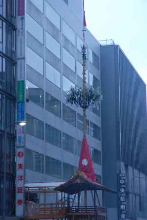 鉾の装飾ができた函谷鉾