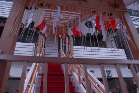 菊水鉾町会所へつながる階段