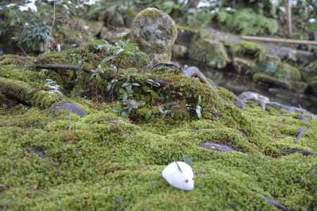 雪うさぎとわらべ地蔵