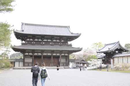 仁和寺　門の存在感