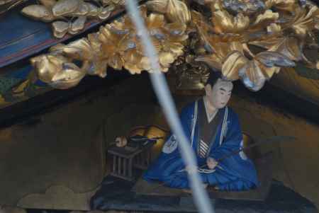 長刀鉾お面をかぶった絵