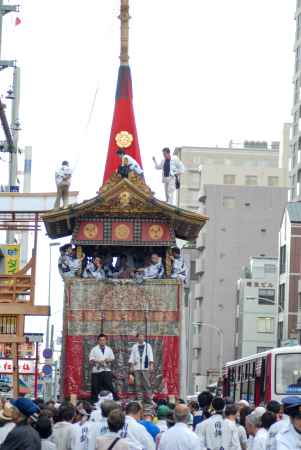 月鉾　曳き初め