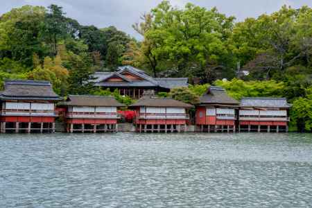 長岡天満宮　有名な錦水亭