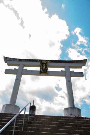 長岡天満宮　空を仰ぐ