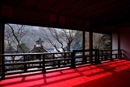 上書院、冬の陽