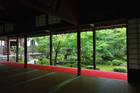 書院、碧き楓図