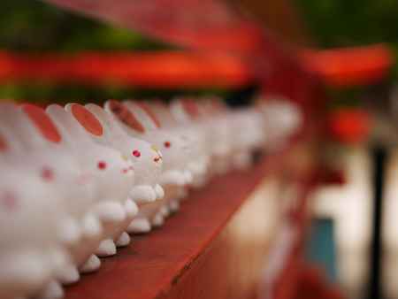 岡崎神社のうさぎたち