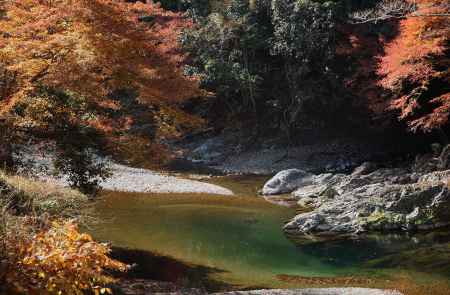 京都　高雄山　清滝川