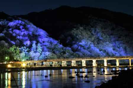渡月橋ライトアップ
