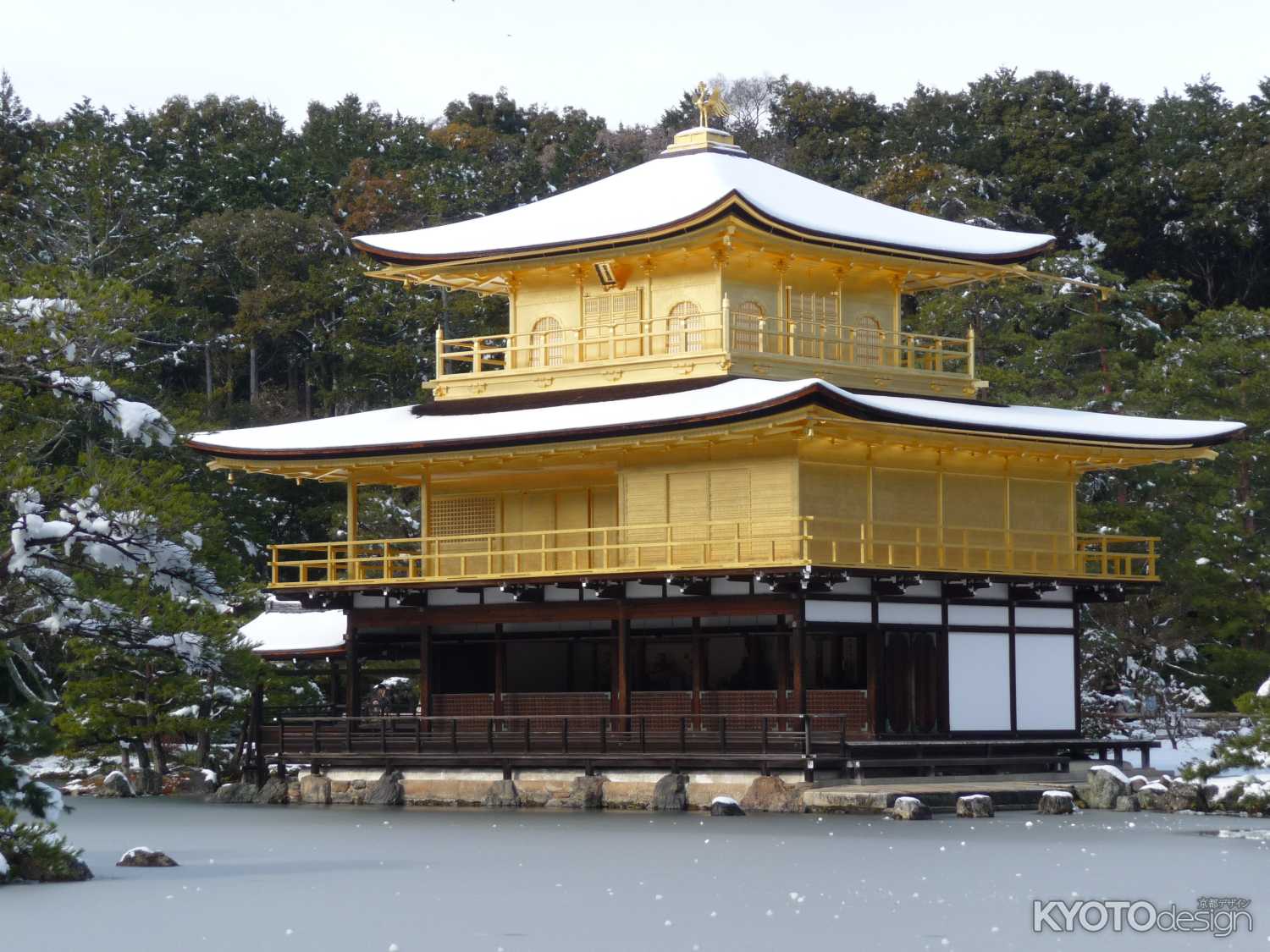 雪の金閣寺　2011.1 -A